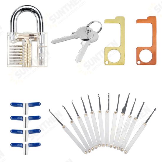 Unlocking Locksmith Practice Lock Pick Key Extractor Padlock Lockpick Tool Kits