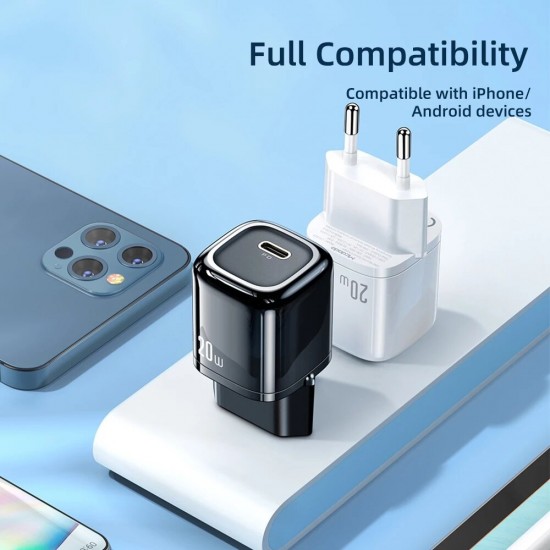 CA-812 PD 20W USB Type-C Charger Quick Charge 4.0 QC 3.0 Type C Fast Charging For iPhone 12 mini 11 Pro Max for Samsung Huawei OnePlus