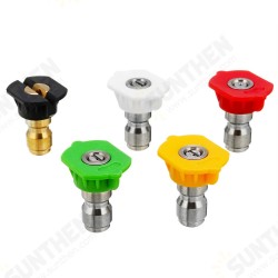 0 15 25 40 Degree Soap Quick Release Connect Jet Power Spray Wash Nozzle Tip Set 0 15 25 40 Degree Soap Quick Release Connect Jet Power Spray Wash Nozzle Tip Set