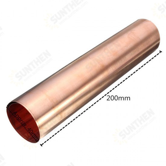 0.1x200x500mm 99.9% Pure Copper Metal Sheet Foil for Handicraft Aerospace