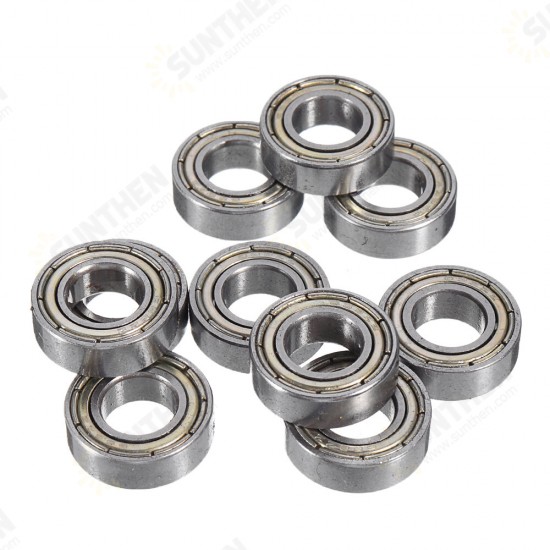 100Pcs 16mmx8mmx5mm Steel Shielded Deep Groove Ball Bearing 688ZZ