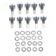 10Pcs 15mm Rotary Encoder Switch with Key Switch with 2 Bit Gray Scale Micro Switch
