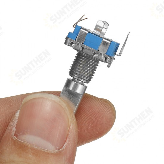 10Pcs 15mm Rotary Encoder Switch with Key Switch with 2 Bit Gray Scale Micro Switch