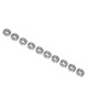 10Pcs 16mmx8mmx5mm Steel Shielded Deep Groove Ball Bearing 688ZZ