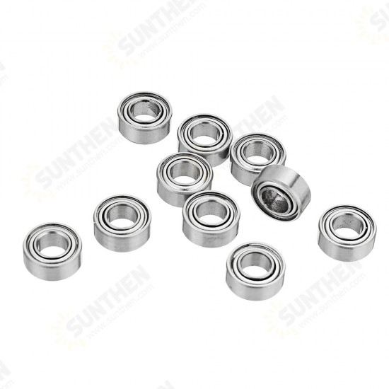 10Pcs 5x10x4mm Metal Sealed Shielded Deep Ball Bearing MR105ZZ