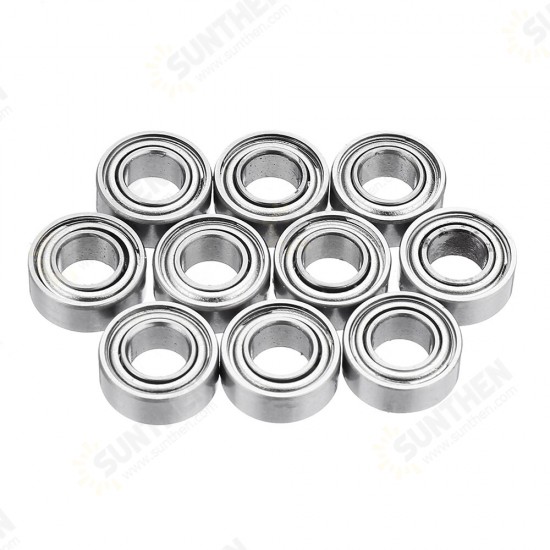 10Pcs 5x10x4mm Metal Sealed Shielded Deep Ball Bearing MR105ZZ