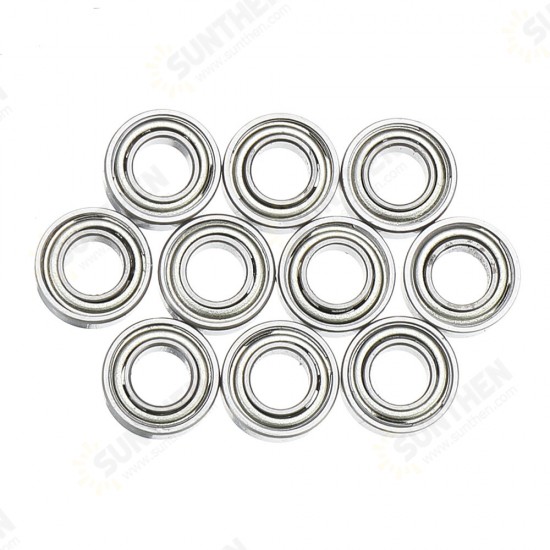 10Pcs 5x10x4mm Metal Sealed Shielded Deep Ball Bearing MR105ZZ