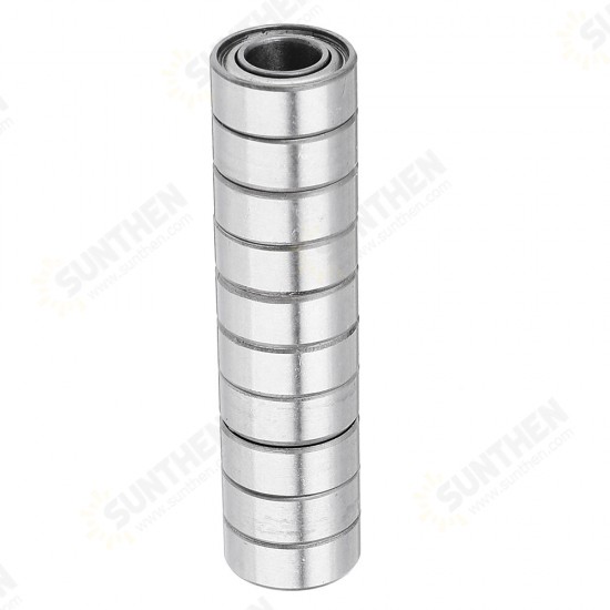 10Pcs 5x10x4mm Metal Sealed Shielded Deep Ball Bearing MR105ZZ