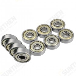 10Pcs High Carbon Steel Ball Bearing Skate Wheels For Skateboard Bearings 10Pcs High Carbon Steel Ball Bearing Skate Wheels For Skateboard Bearings