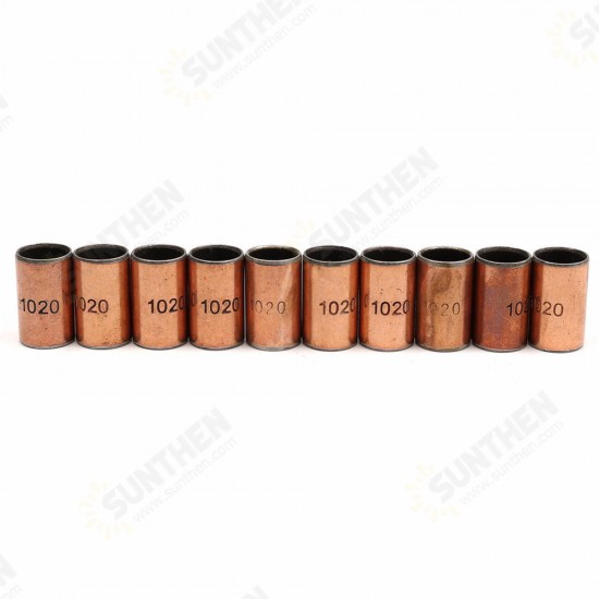 10pcs 10x12x20mm Ball Bearing Bushing Copper Alloy Bearing Bushing