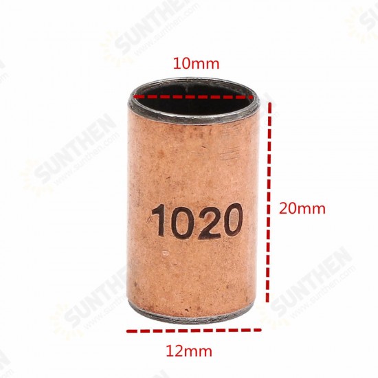 10pcs 10x12x20mm Ball Bearing Bushing Copper Alloy Bearing Bushing