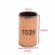 10pcs 10x12x20mm Ball Bearing Bushing Copper Alloy Bearing Bushing