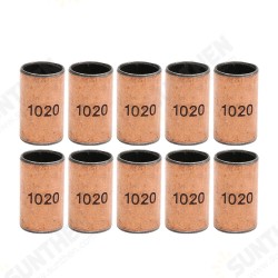 10pcs 10x12x20mm Ball Bearing Bushing Copper Alloy Bearing Bushing 10pcs 10x12x20mm Ball Bearing Bushing Copper Alloy Bearing Bushing