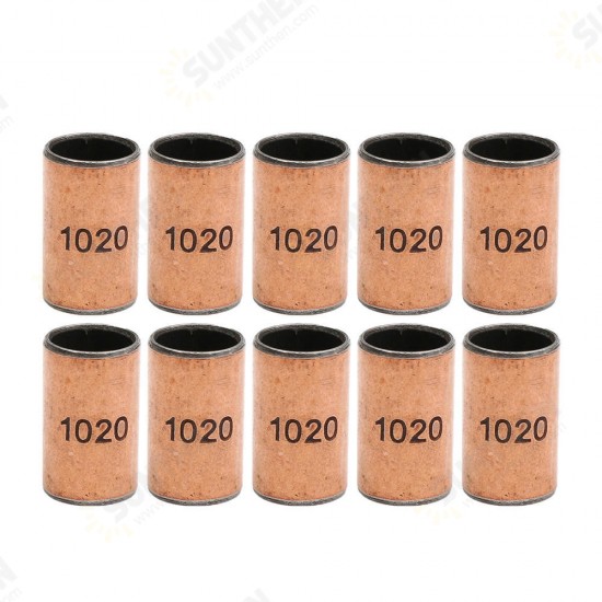 10pcs 10x12x20mm Ball Bearing Bushing Copper Alloy Bearing Bushing