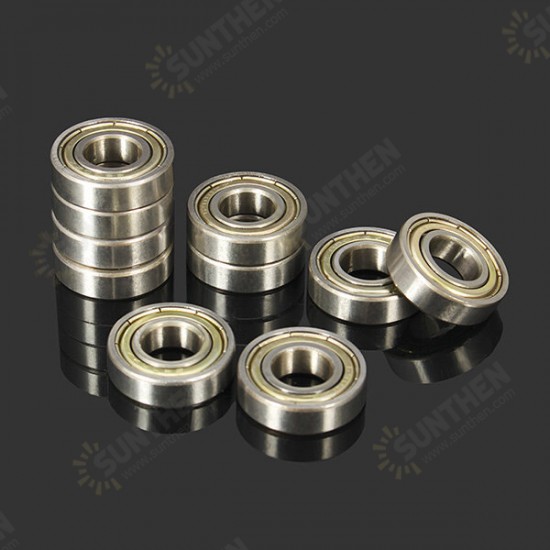 10pcs 10x22x6mm 6900zz Steel Sealed Shielded Deep Groove Ball Bearing