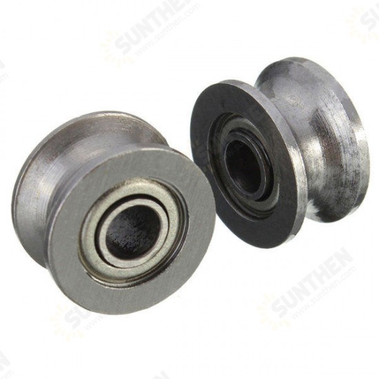 10pcs 624ZZ 4x13x7mm HCS U Groove Sealed Ball Bearings Guide Pulley Ball Bearing