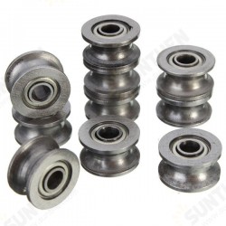 10pcs 624ZZ 4x13x7mm HCS U Groove Sealed Ball Bearings Guide Pulley Ball Bearing 10pcs 624ZZ 4x13x7mm HCS U Groove Sealed Ball Bearings Guide Pulley Ball Bearing
