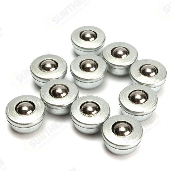 10pcs 8mm Diameter Ball Metal Transfer Bearing Unit Conveyor Roller CY-8H Ball Bearing