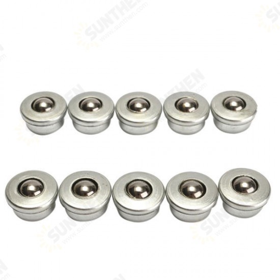 10pcs 8mm Diameter Ball Metal Transfer Bearing Unit Conveyor Roller CY-8H Ball Bearing