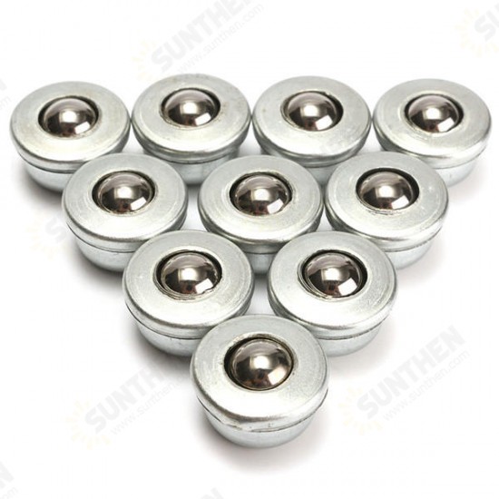 10pcs 8mm Diameter Ball Metal Transfer Bearing Unit Conveyor Roller CY-8H Ball Bearing