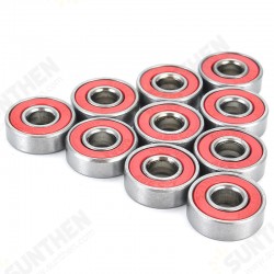 10pcs ABEC-7 Red Sealed Deep Groove Skateboard Ball Bearing 608RS 9x22x6mm Ball Bearing 10pcs ABEC-7 Red Sealed Deep Groove Skateboard Ball Bearing 608RS 9x22x6mm Ball Bearing