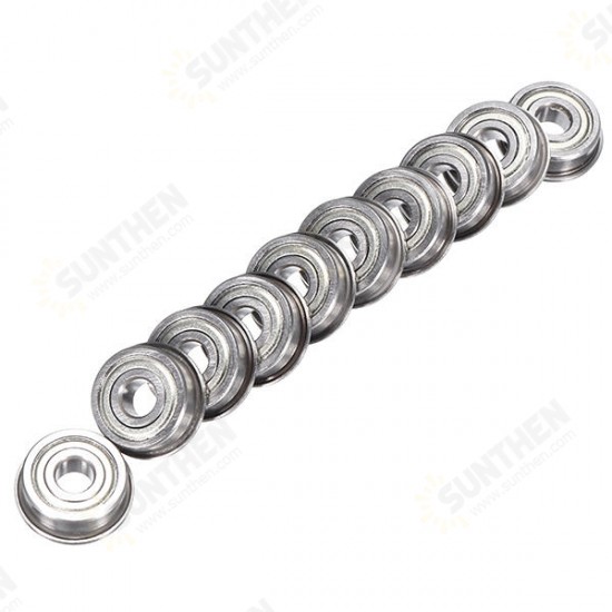 10pcs F605ZZ 5x14x5mm Flange Ball Bearings Flange Size 16x1mm Ball Bearing