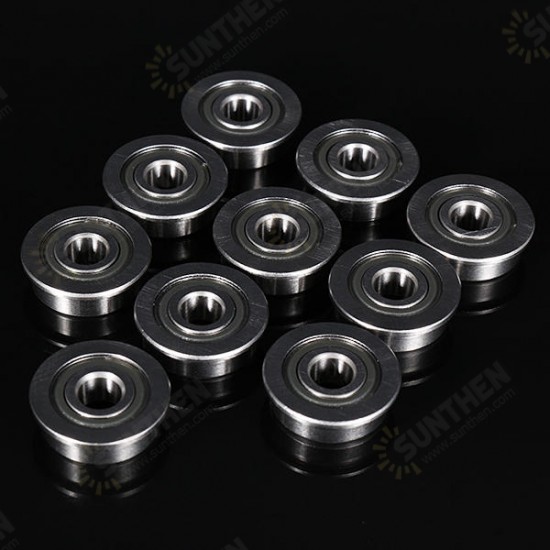 10pcs F605ZZ 5x14x5mm Flange Ball Bearings Flange Size 16x1mm Ball Bearing