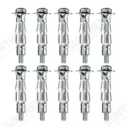 10pcs M4 x 32 Plasterboard Cavity Wall Anchor Heavy Duty Hollow Metal Plug Fixing Screw 10pcs M4 x 32 Plasterboard Cavity Wall Anchor Heavy Duty Hollow Metal Plug Fixing Screw
