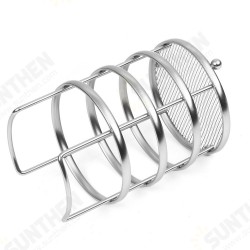 11X17cm Round Tableware and Chopstick Holder Metal Tool Storage Basket