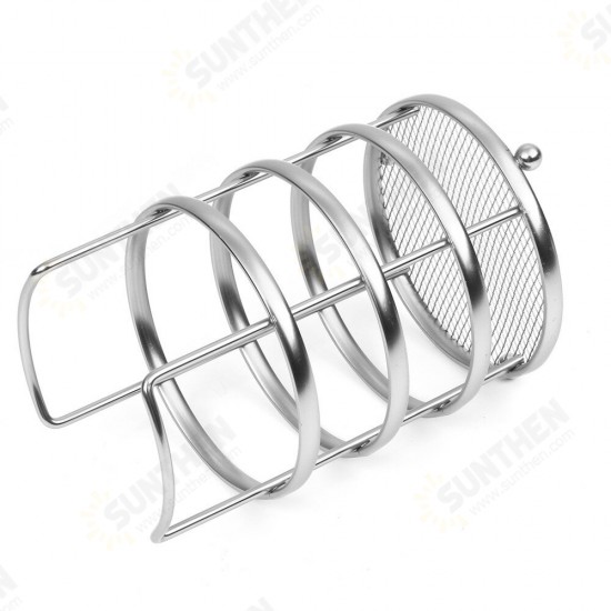 11X17cm Round Tableware and Chopstick Holder Metal Tool Storage Basket