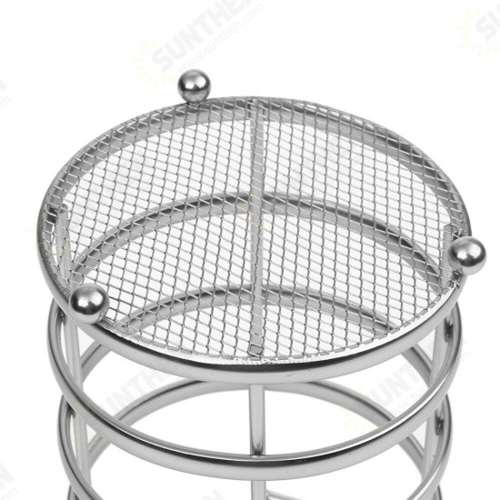 11X17cm Round Tableware and Chopstick Holder Metal Tool Storage Basket