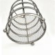 11X17cm Round Tableware and Chopstick Holder Metal Tool Storage Basket