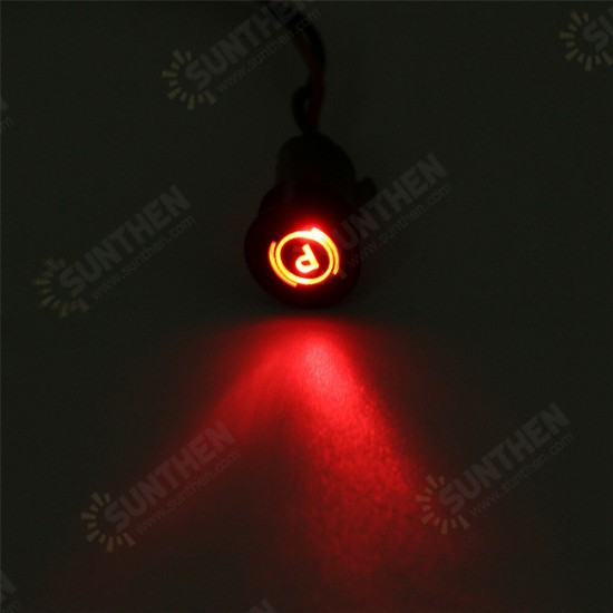 12 8mm LED Dash Panel Warning Light Indicator Lamp With Line And Symbol For Car Boat