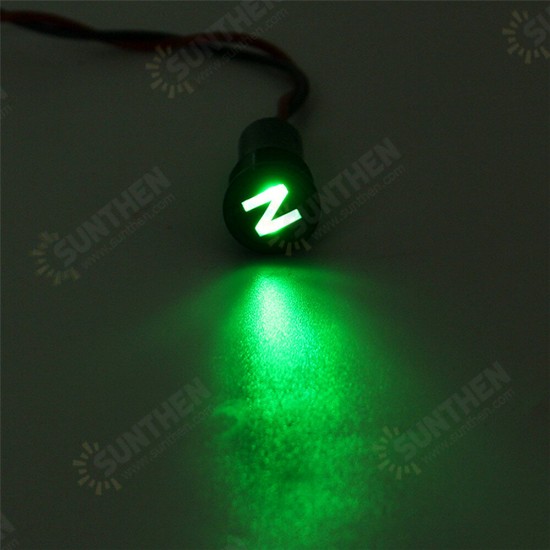 12 8mm LED Dash Panel Warning Light Indicator Lamp With Line And Symbol For Car Boat