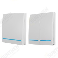 1/2 Gang WiFi Button Switch Home Wall Light Control+ RF Button Remote Smart Life 1/2 Gang WiFi Button Switch Home Wall Light Control+ RF Button Remote Smart Life