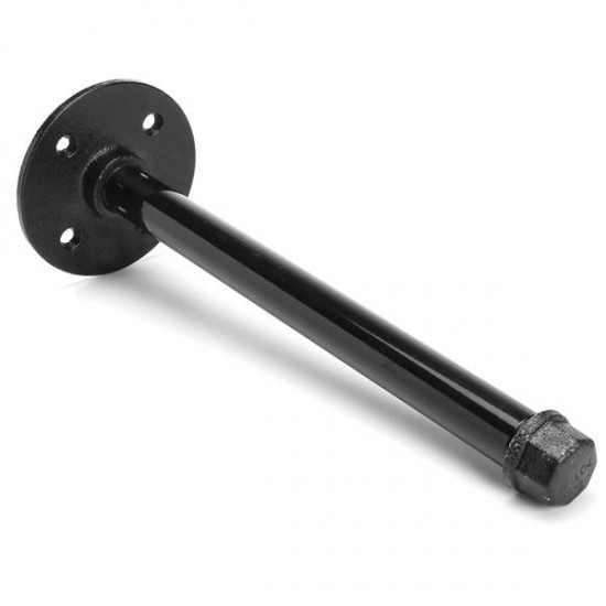 1/2 Inch Industrial Pipe Bracket 160/260mm Heavy Iron Shelf Support with Flange Pipes Fittings