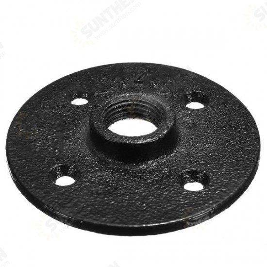 1/2 Inch Industrial Pipe Bracket 160/260mm Heavy Iron Shelf Support with Flange Pipes Fittings