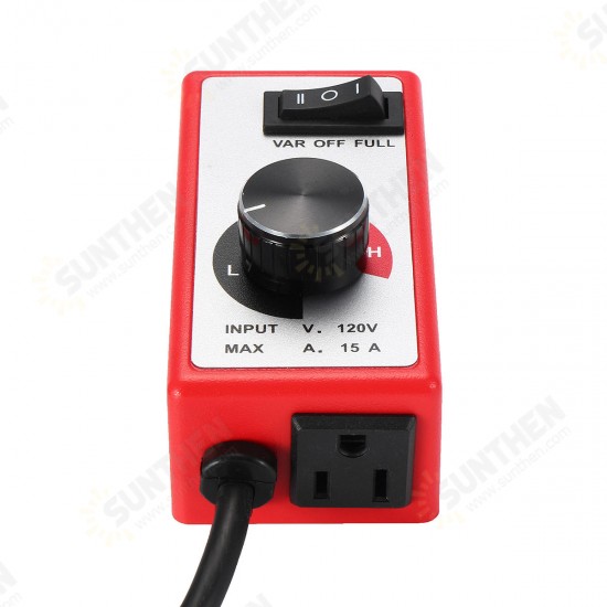 120V 15A Speed Controller for Fan Lamp Electric Motor Rheostat Speed Governor