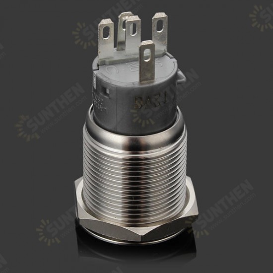 12V 19mm Momentary Push Button Switch Waterproof Switch