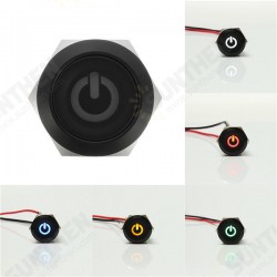12V 22mm 6 Pin Led Metal Push Button Latching Power Switch 12V 22mm 6 Pin Led Metal Push Button Latching Power Switch