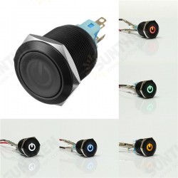 12V 22mm 6 Pin Led Metal Push Button Latching Power Switch 12V 22mm 6 Pin Led Metal Push Button Latching Power Switch