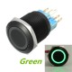 12V 22mm 6 Pin Self-locking Latching Switch Led Light Metal Push Button Switch