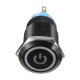 12V 5 Pin 19mm Led Metal Push Button Momentary Power Switch Waterproof Switch Black