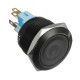 12V 6 Pin 22mm Led Light Metal Push Button Momentary Switch