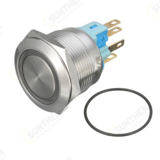 12V 6 Pin 22mm Led Light Metal Push Button Momentary Switch Waterproof Switch