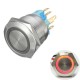 12V 6 Pin 22mm Led Light Metal Push Button Momentary Switch Waterproof Switch