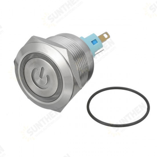 12V 6 Pin 22mm Push Button Momentary Switch with Led Light