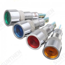 12V 8mm Metal LED Indicator Warning Light Lamp Pilot Panel Dashboard LED Panel Indicator 12V 8mm Metal LED Indicator Warning Light Lamp Pilot Panel Dashboard LED Panel Indicator