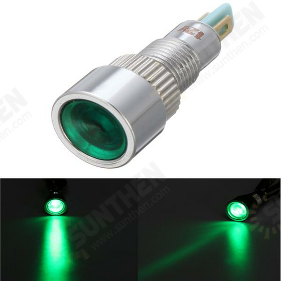 12V 8mm Metal LED Indicator Warning Light Lamp Pilot Panel Dashboard LED Panel Indicator