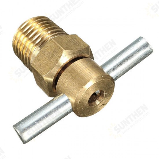 1/4 Inch NPT Brass Drain Valve for Air Compressor Tank Replacement Part